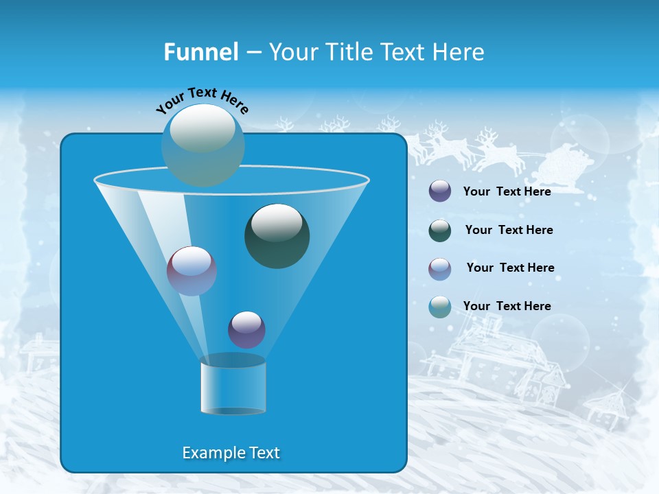 Tree Deer Sled PowerPoint Template