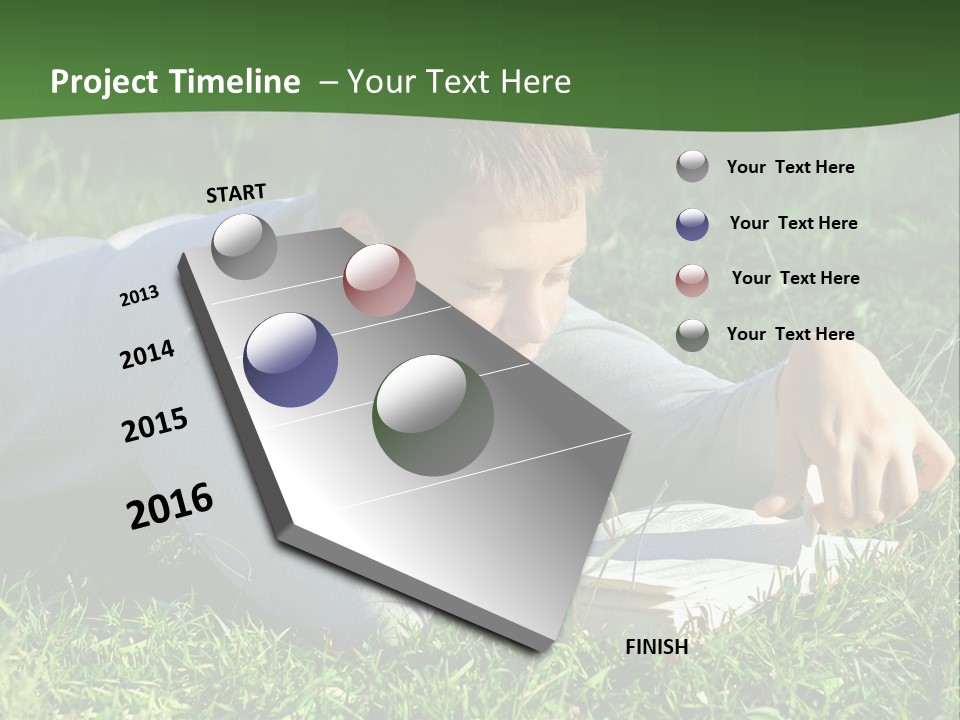 Weekend Fresh Cute PowerPoint Template