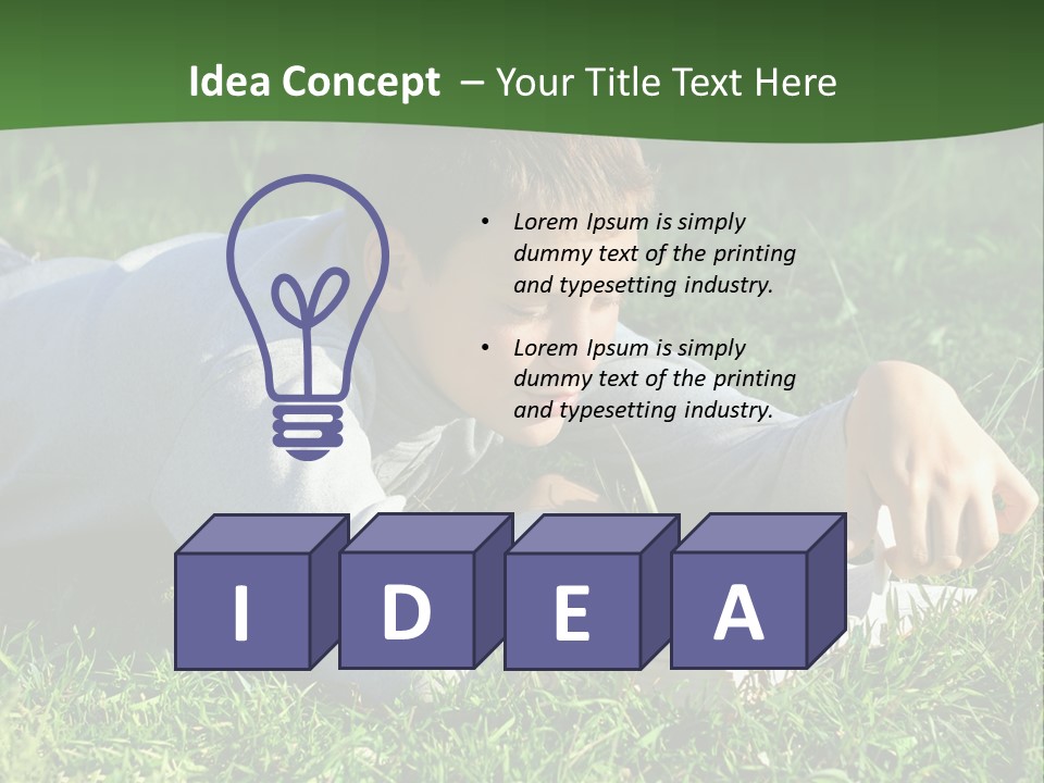 Weekend Fresh Cute PowerPoint Template