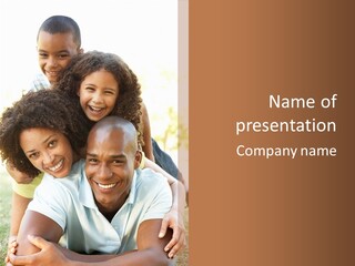 Together Vertical Nine Year Old PowerPoint Template