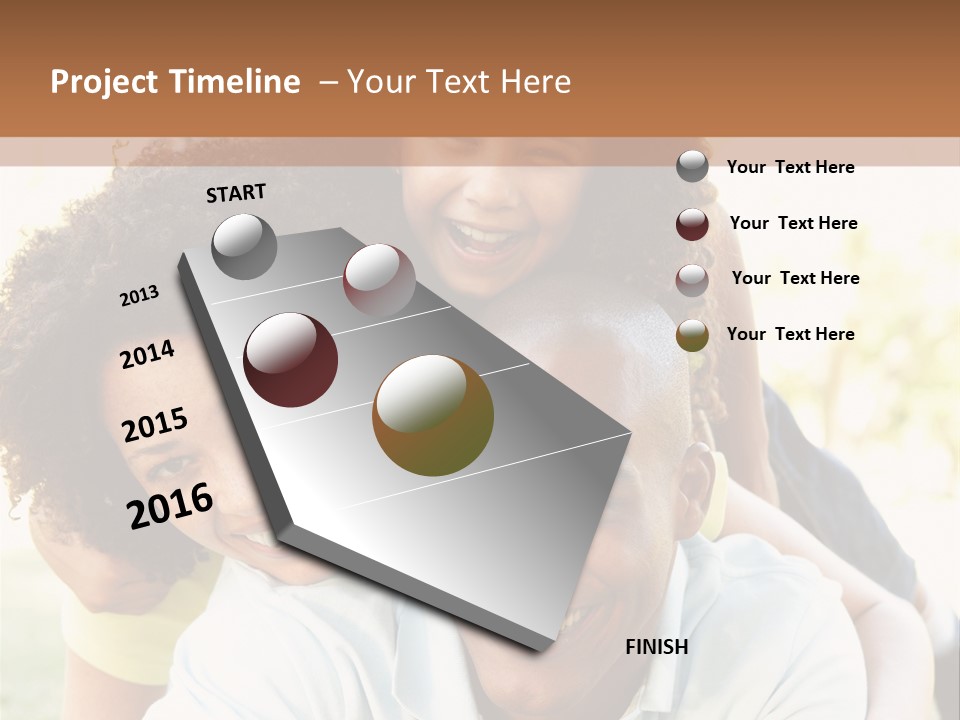 Together Vertical Nine Year Old PowerPoint Template
