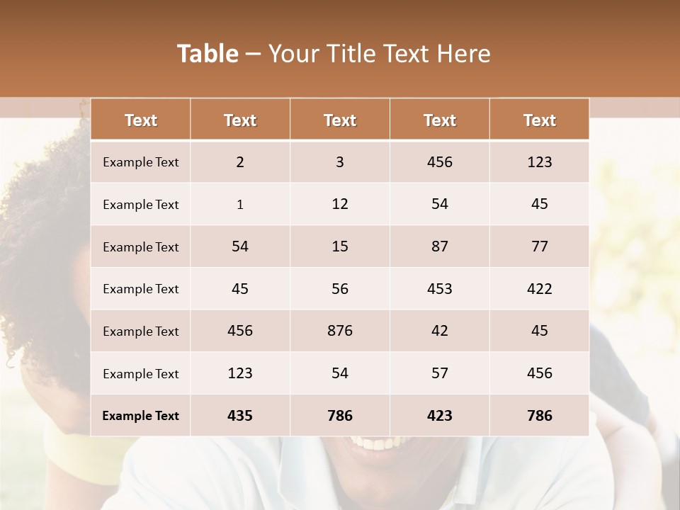 Together Vertical Nine Year Old PowerPoint Template