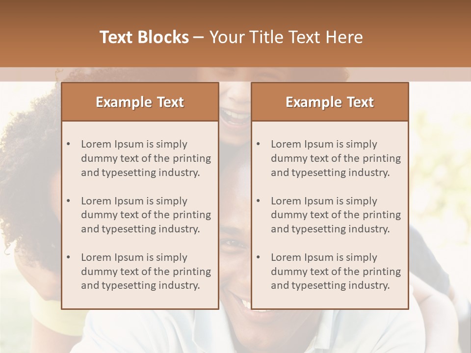 Together Vertical Nine Year Old PowerPoint Template