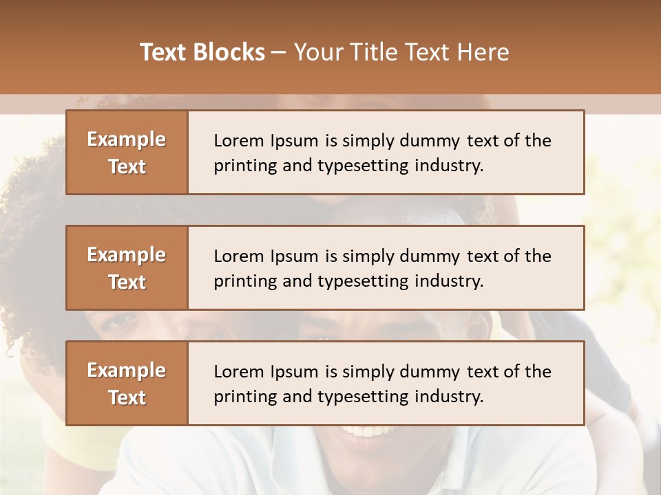 Together Vertical Nine Year Old PowerPoint Template