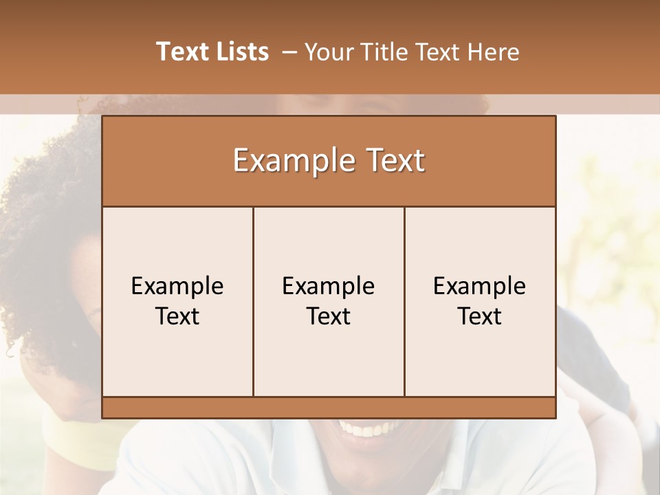 Together Vertical Nine Year Old PowerPoint Template
