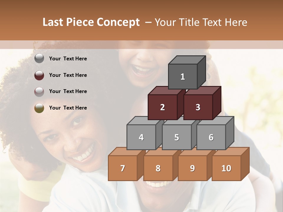 Together Vertical Nine Year Old PowerPoint Template