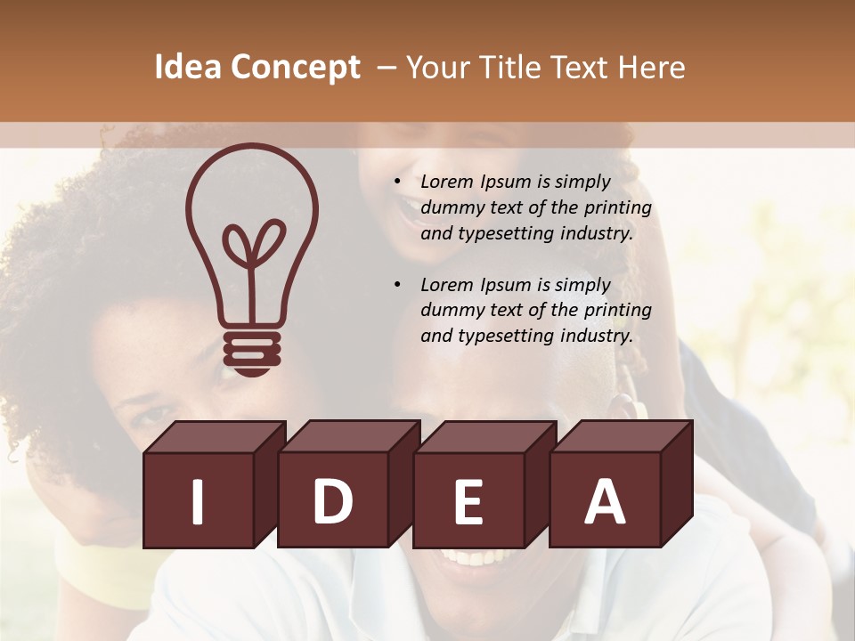 Together Vertical Nine Year Old PowerPoint Template