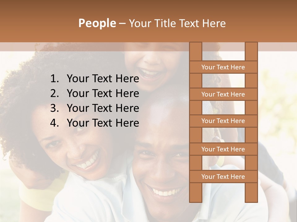 Together Vertical Nine Year Old PowerPoint Template