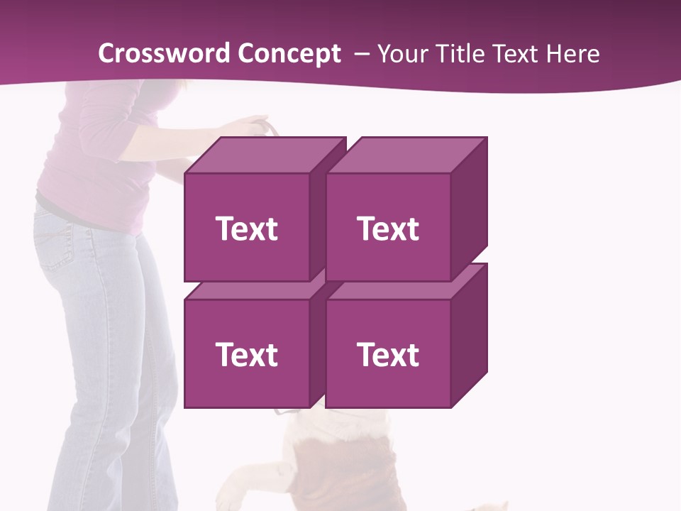 Dog Blond Teaching PowerPoint Template