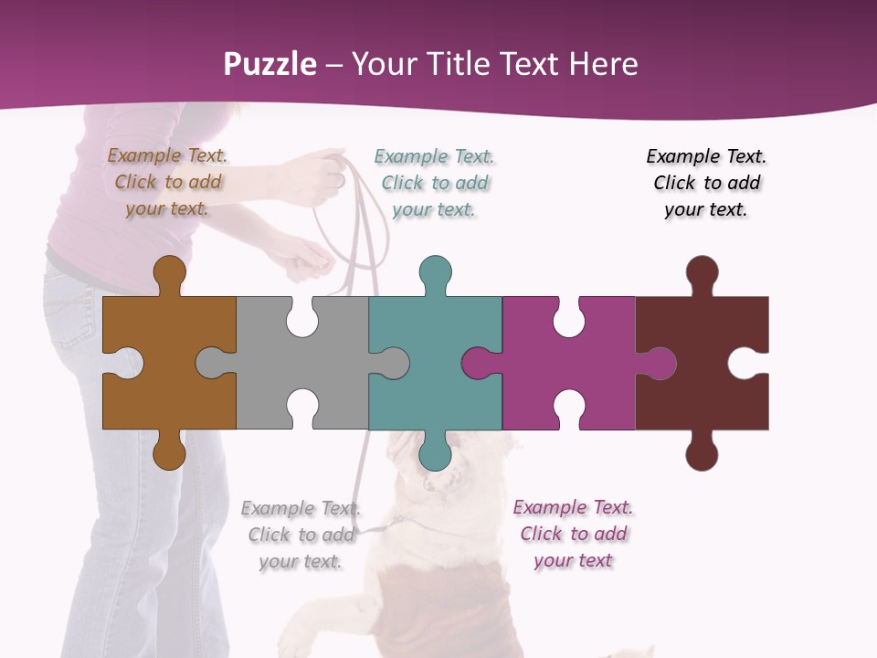 Dog Blond Teaching PowerPoint Template