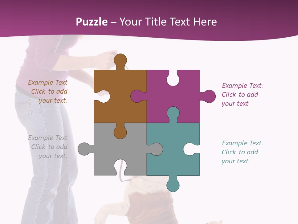 Dog Blond Teaching PowerPoint Template