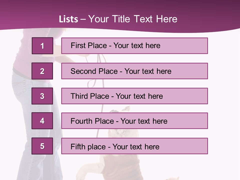 Dog Blond Teaching PowerPoint Template