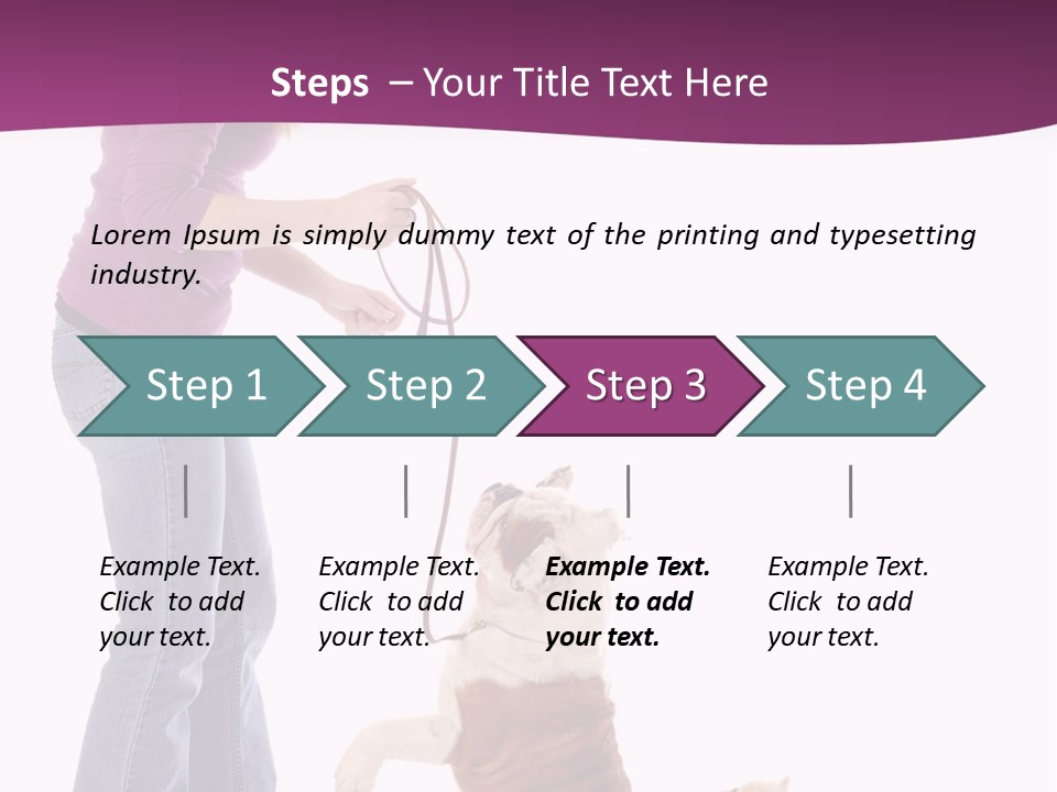 Dog Blond Teaching PowerPoint Template