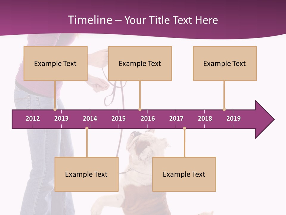 Dog Blond Teaching PowerPoint Template