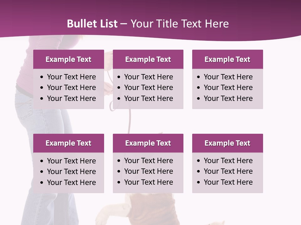 Dog Blond Teaching PowerPoint Template