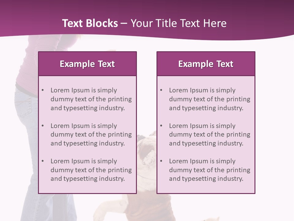 Dog Blond Teaching PowerPoint Template