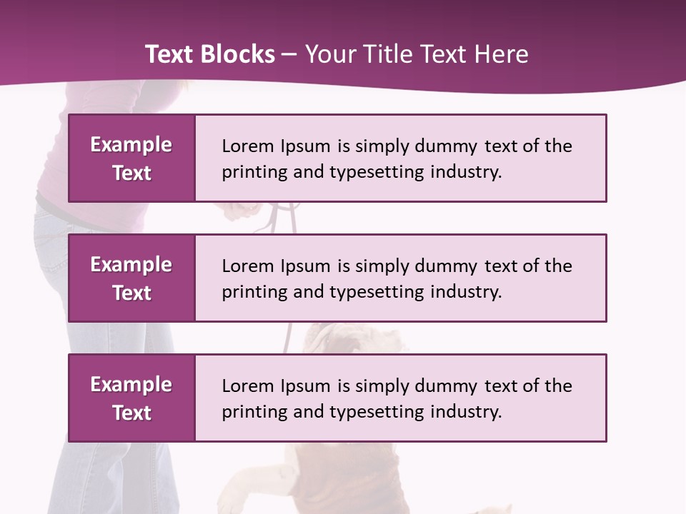 Dog Blond Teaching PowerPoint Template