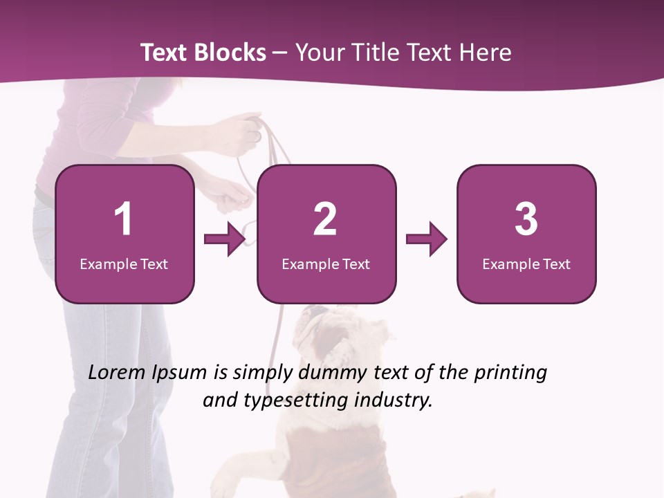 Dog Blond Teaching PowerPoint Template