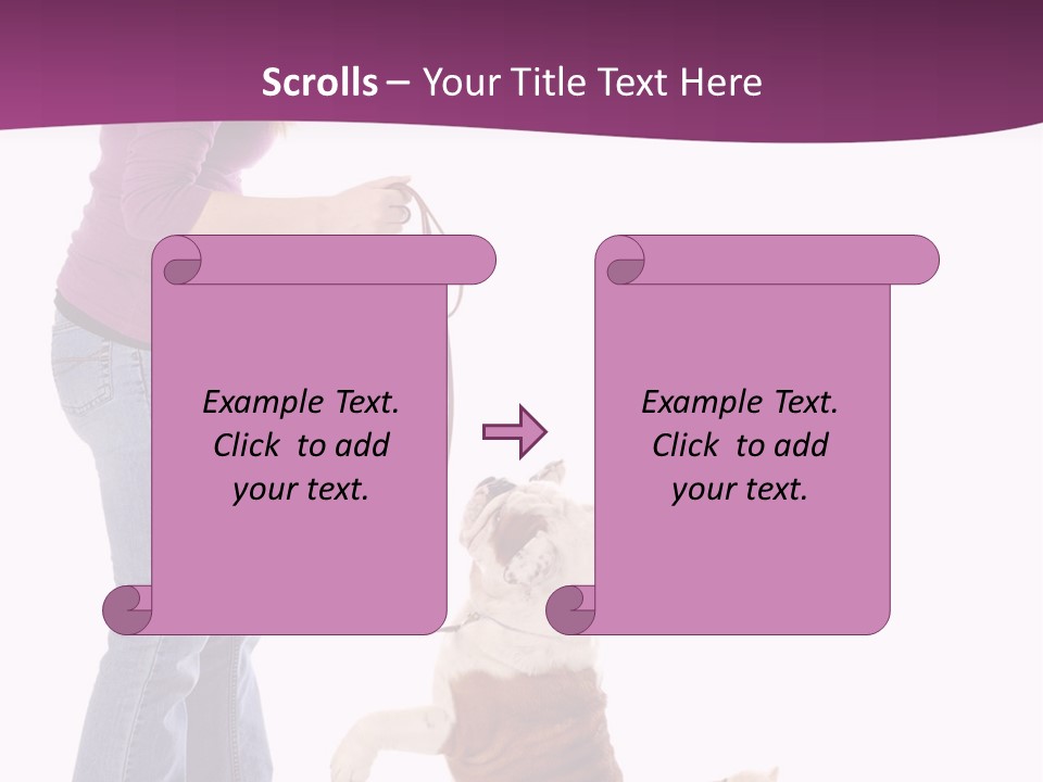 Dog Blond Teaching PowerPoint Template