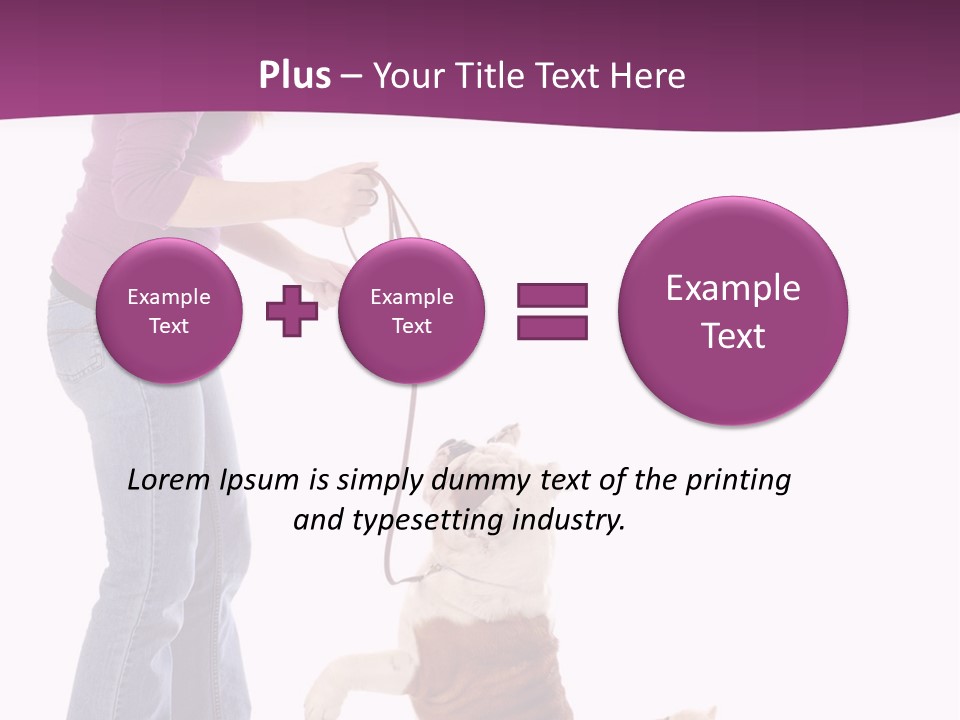 Dog Blond Teaching PowerPoint Template