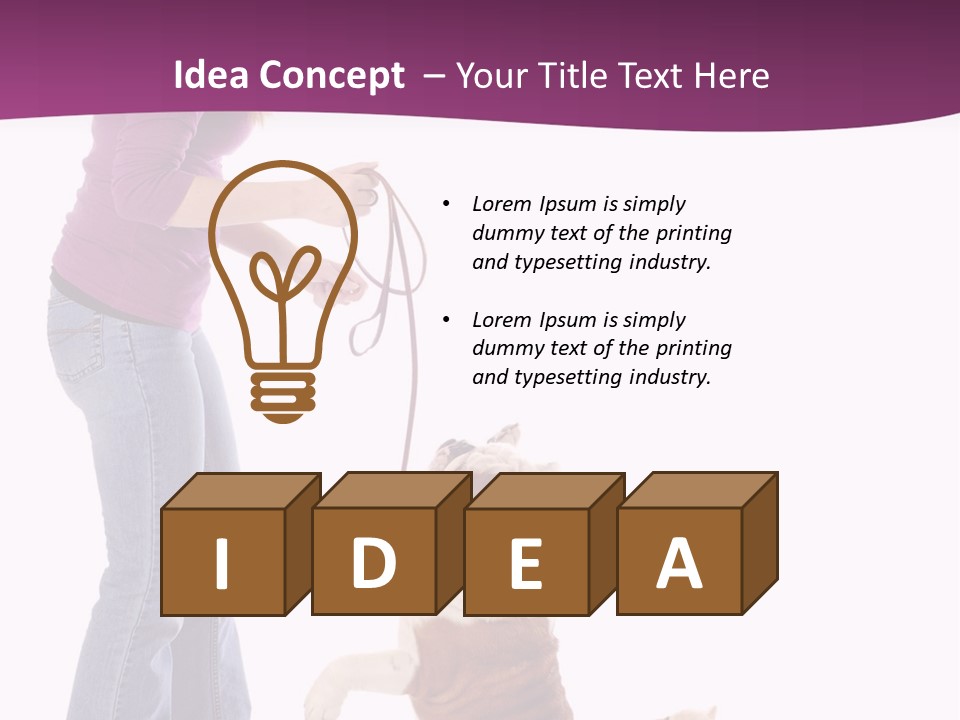 Dog Blond Teaching PowerPoint Template