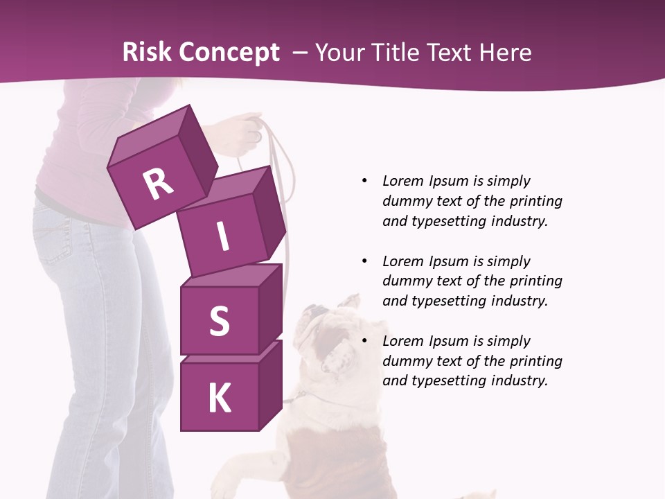 Dog Blond Teaching PowerPoint Template