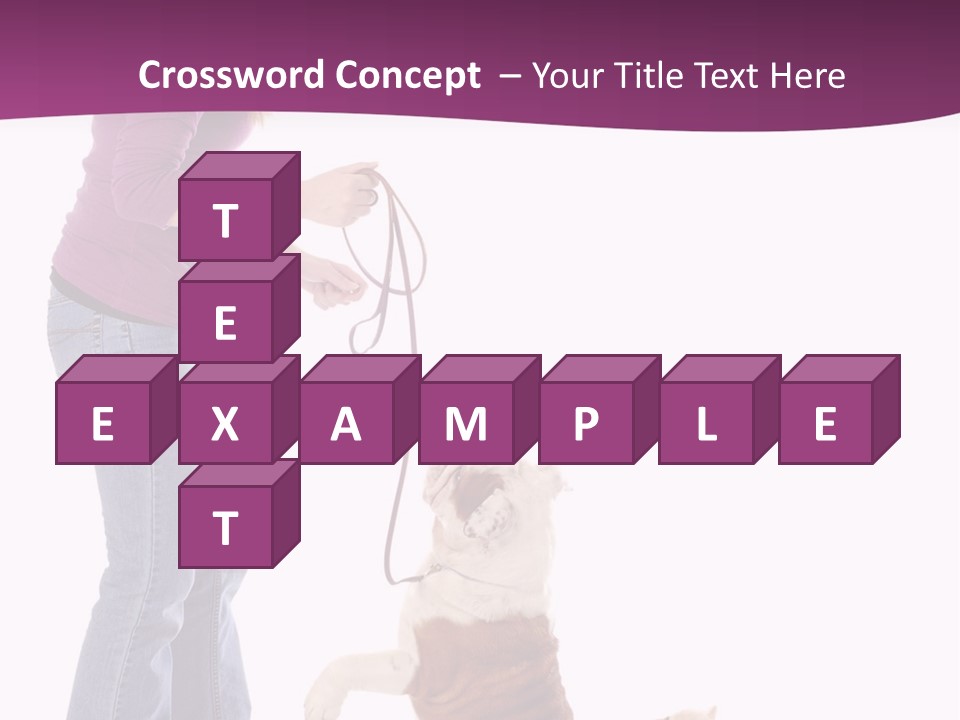 Dog Blond Teaching PowerPoint Template