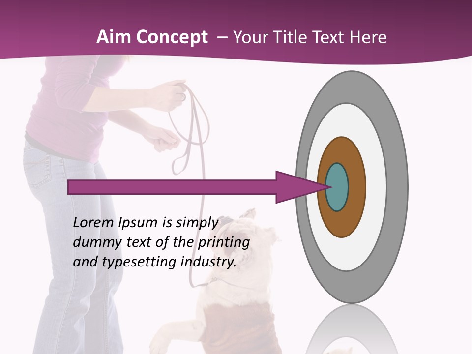 Dog Blond Teaching PowerPoint Template