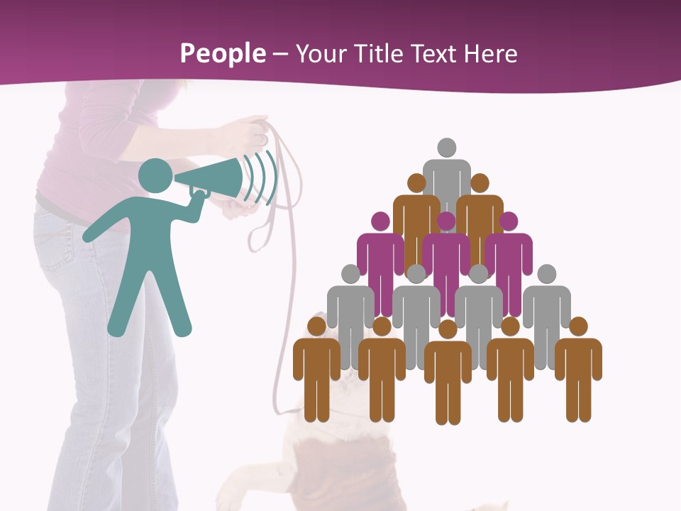 Dog Blond Teaching PowerPoint Template