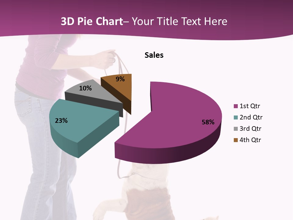 Dog Blond Teaching PowerPoint Template