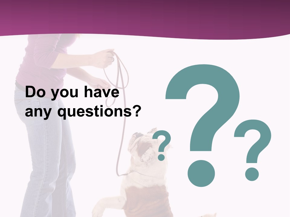 Dog Blond Teaching PowerPoint Template