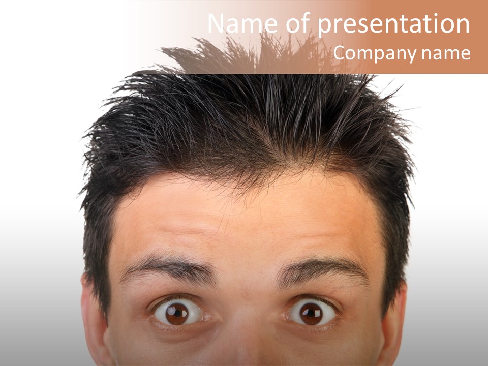 Teenager Glance Concept PowerPoint Template