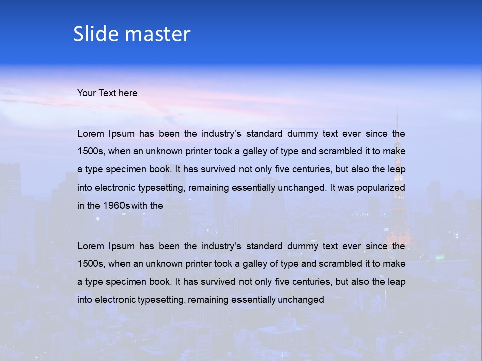 Exposure City Hills PowerPoint Template