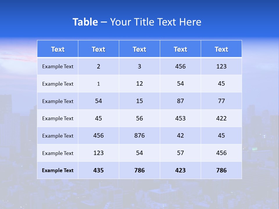 Exposure City Hills PowerPoint Template