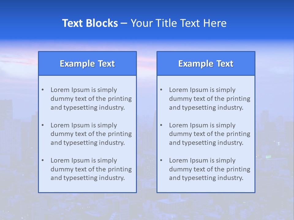 Exposure City Hills PowerPoint Template