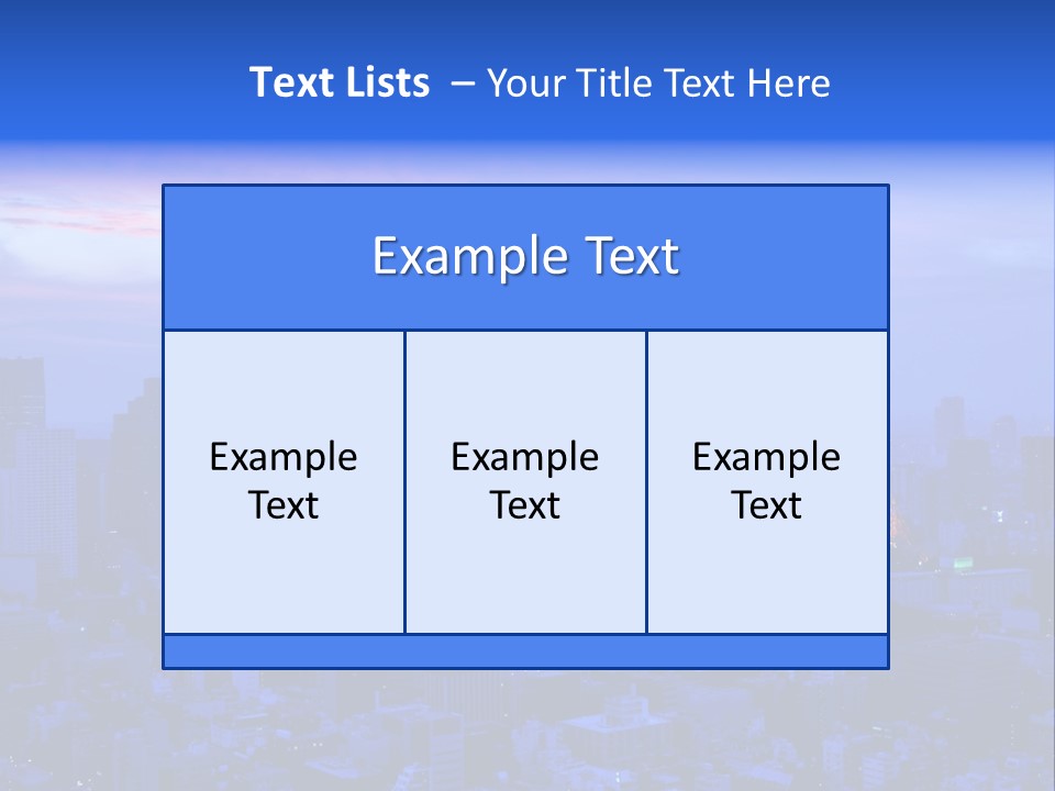 Exposure City Hills PowerPoint Template