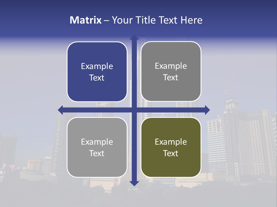 Klcc Skyscraper Business PowerPoint Template