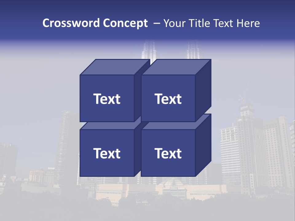Klcc Skyscraper Business PowerPoint Template
