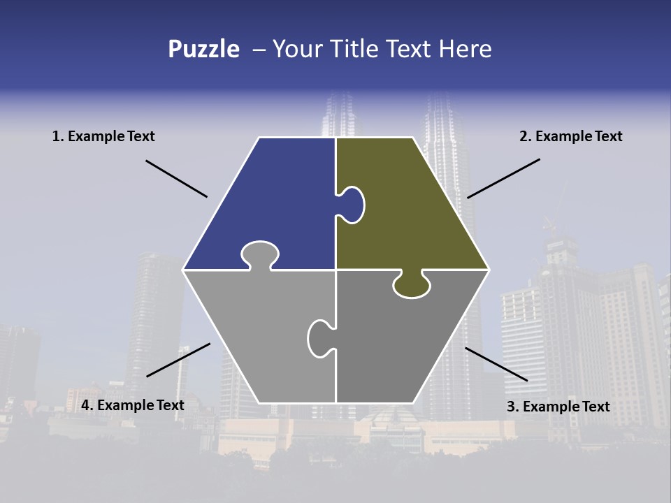 Klcc Skyscraper Business PowerPoint Template
