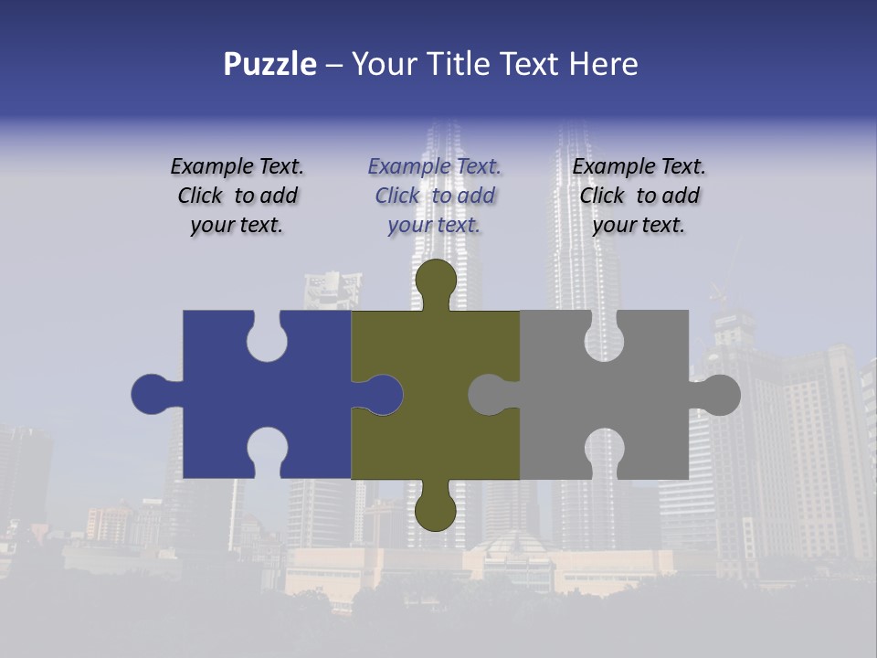 Klcc Skyscraper Business PowerPoint Template