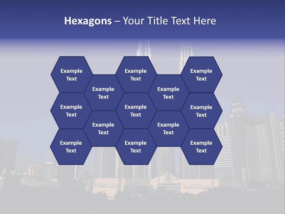 Klcc Skyscraper Business PowerPoint Template