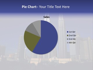 Klcc Skyscraper Business PowerPoint Template