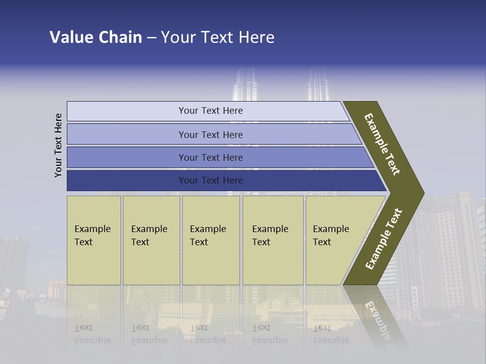 Klcc Skyscraper Business PowerPoint Template
