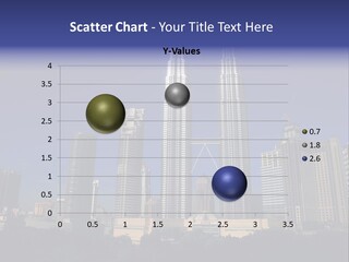 Klcc Skyscraper Business PowerPoint Template