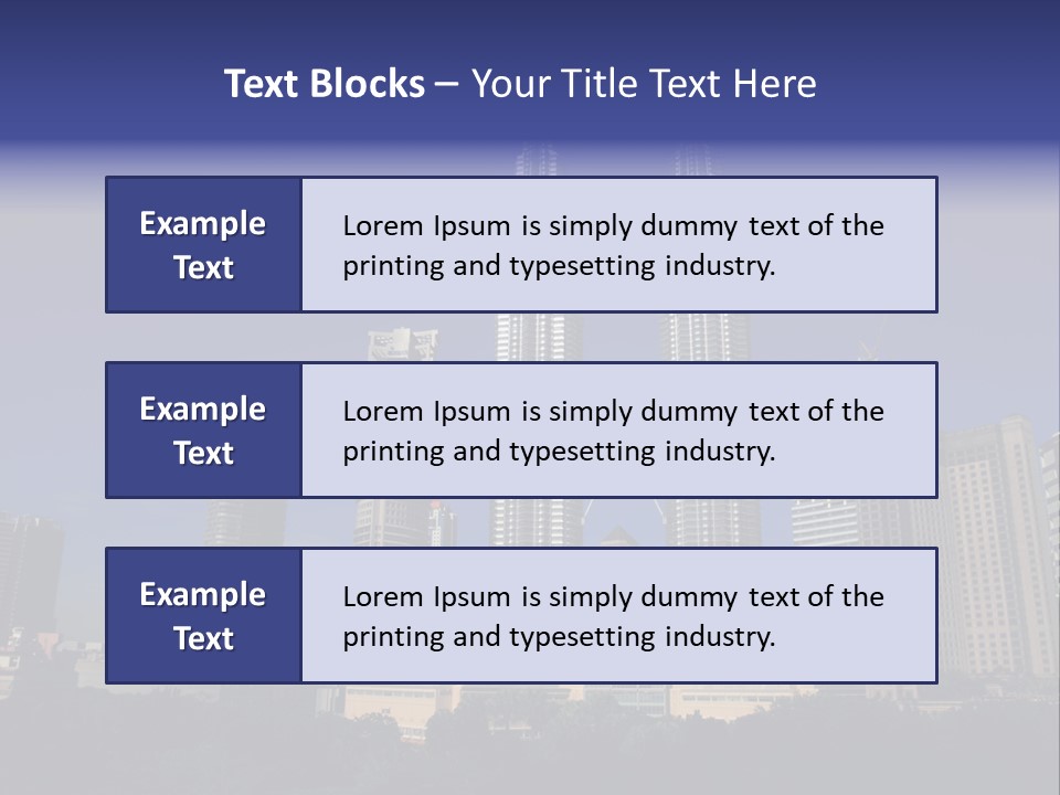 Klcc Skyscraper Business PowerPoint Template