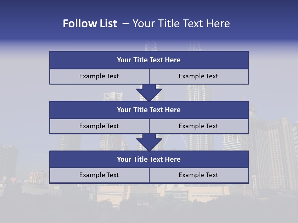 Klcc Skyscraper Business PowerPoint Template
