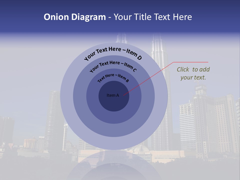 Klcc Skyscraper Business PowerPoint Template