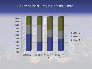 Klcc Skyscraper Business PowerPoint Template