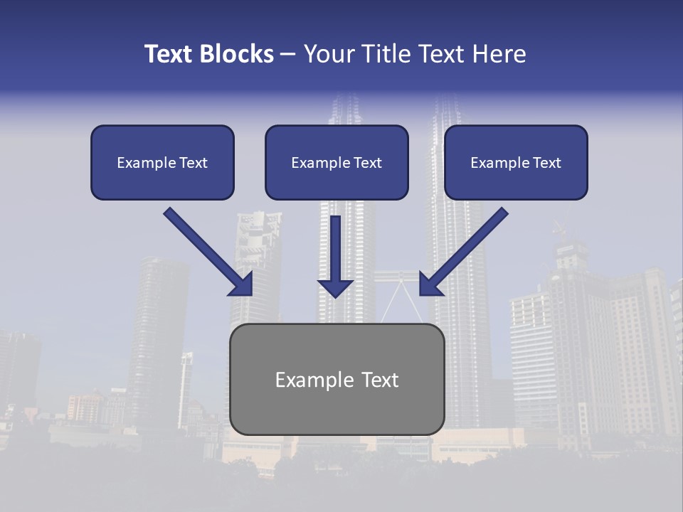 Klcc Skyscraper Business PowerPoint Template