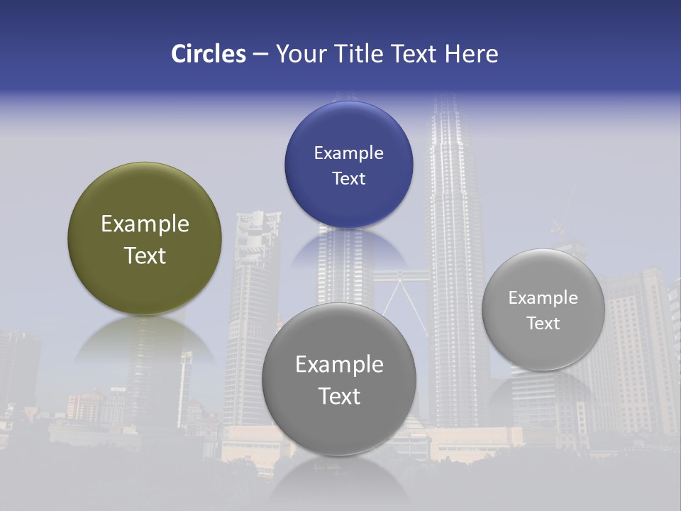 Klcc Skyscraper Business PowerPoint Template